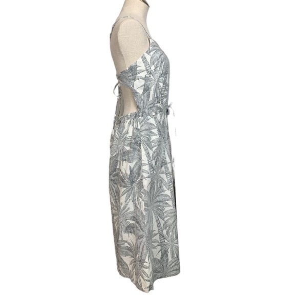 Marine Layer LILY Dress in Linen & Cotton and Palm Print sz XL - Picture 7 of 16